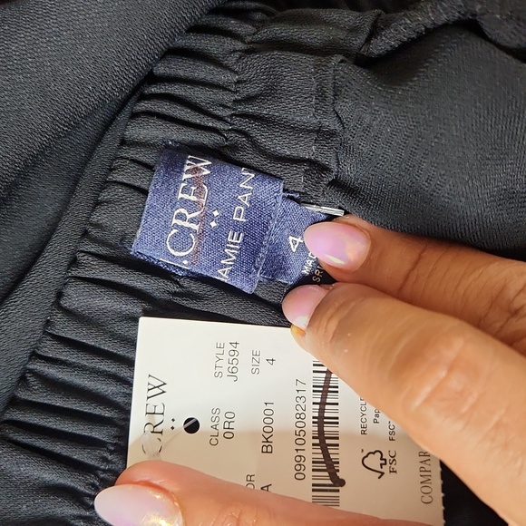 J.Crew Factory  Jamie pant size 4 color black - Picture 11 of 13
